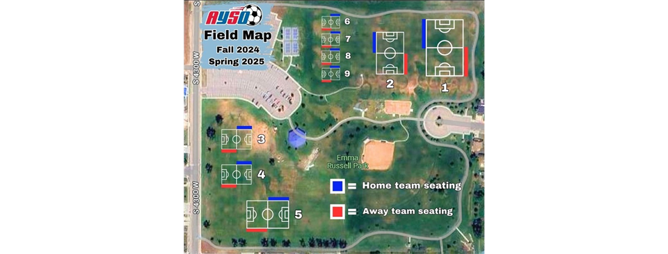 Emma Russell Park Field Map
