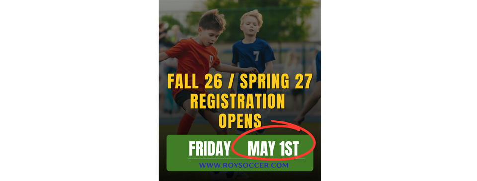 Registration for Fall 2026 OPENS MAY 1ST
